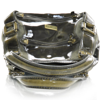 Jimmy Choo Liquid Patent Leather and Suede Mahala Sage 5 of 8