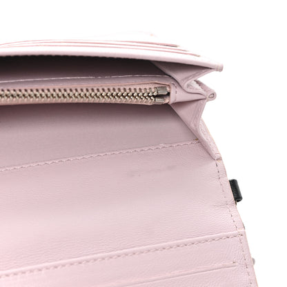 Christian Dior Lambskin Cannage Bi-Color Lady Dior Flap Card Holder Black Mauve Pink 8 of 8