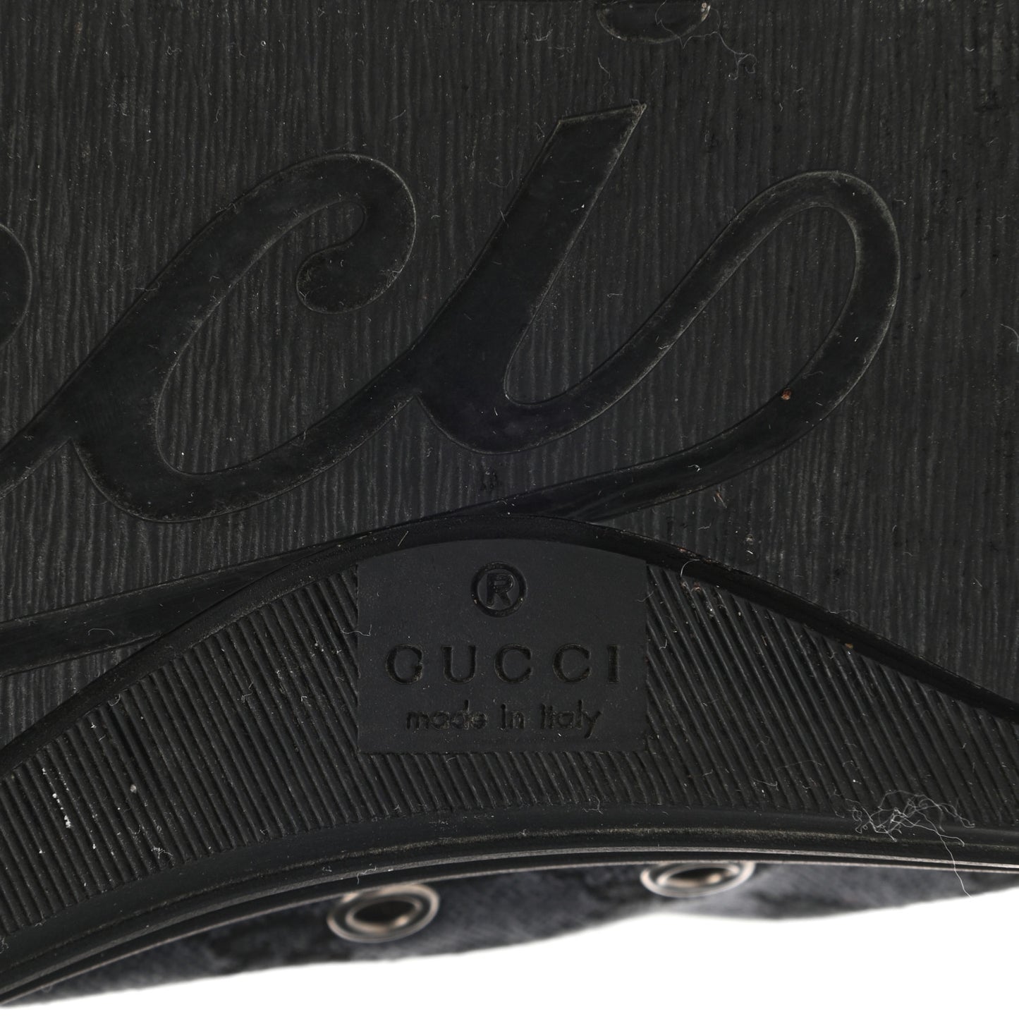 Monogram Mens High Top Sneakers 8 Black