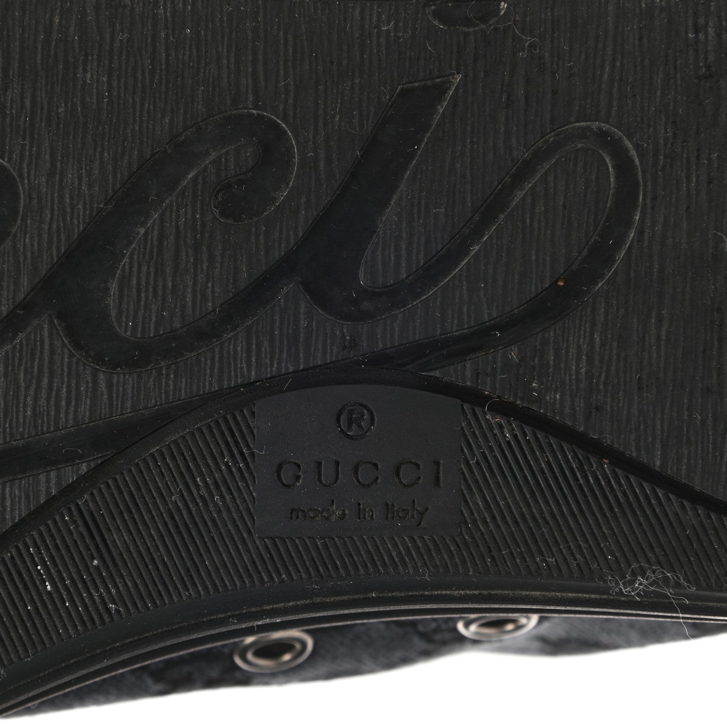 Gucci Monogram Mens High Top Sneakers 8 Black 6 of 9