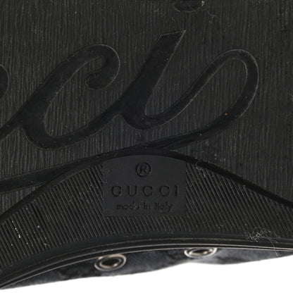 Gucci Monogram Mens High Top Sneakers 8 Black 6 of 9