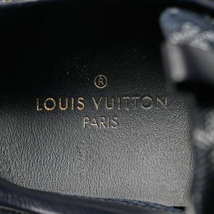 Louis Vuitton Denim Monogram Run Away Sneakers 37.5 Blue 6 of 9