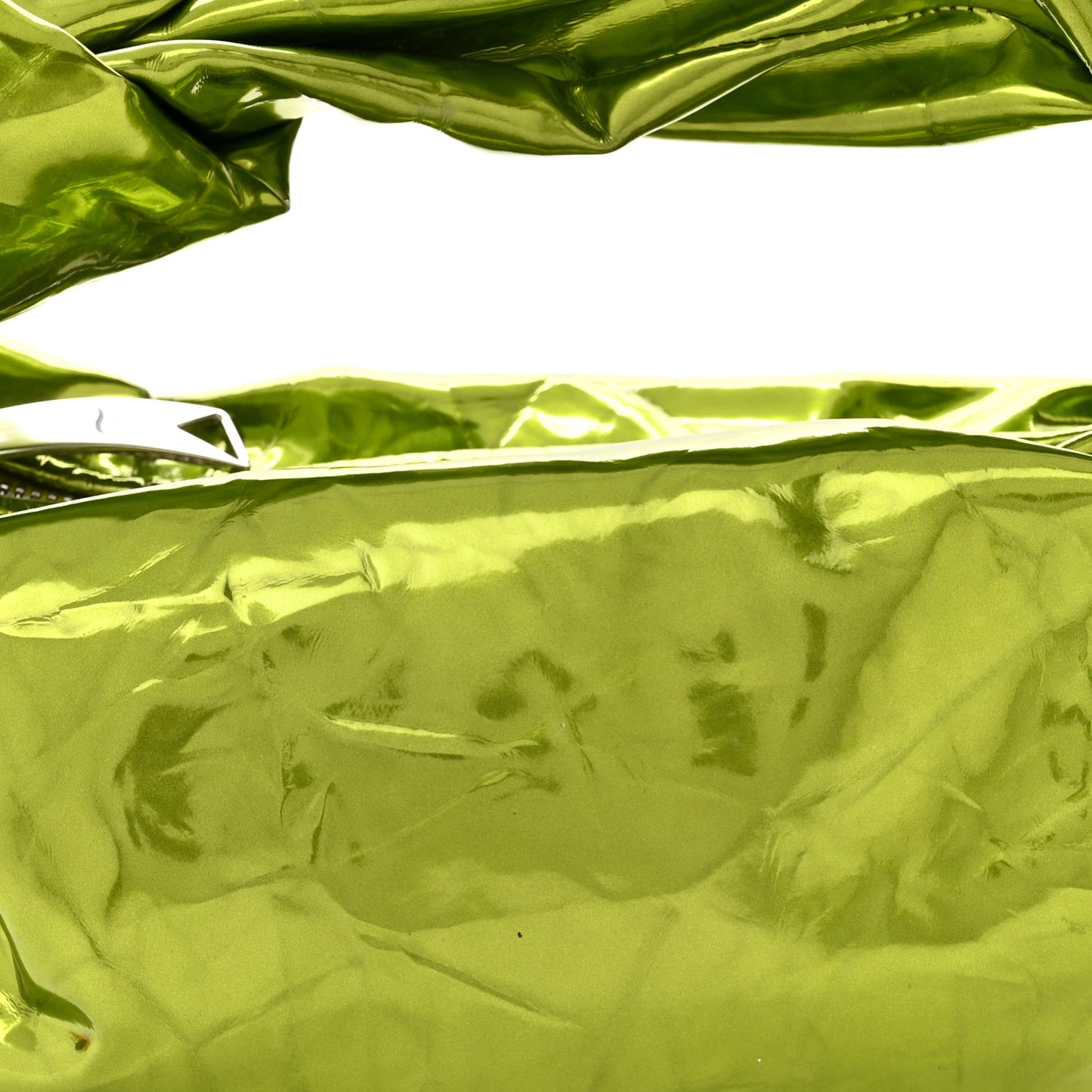 Metallic Crushed Calfskin Mini Jodie Chlorophyll