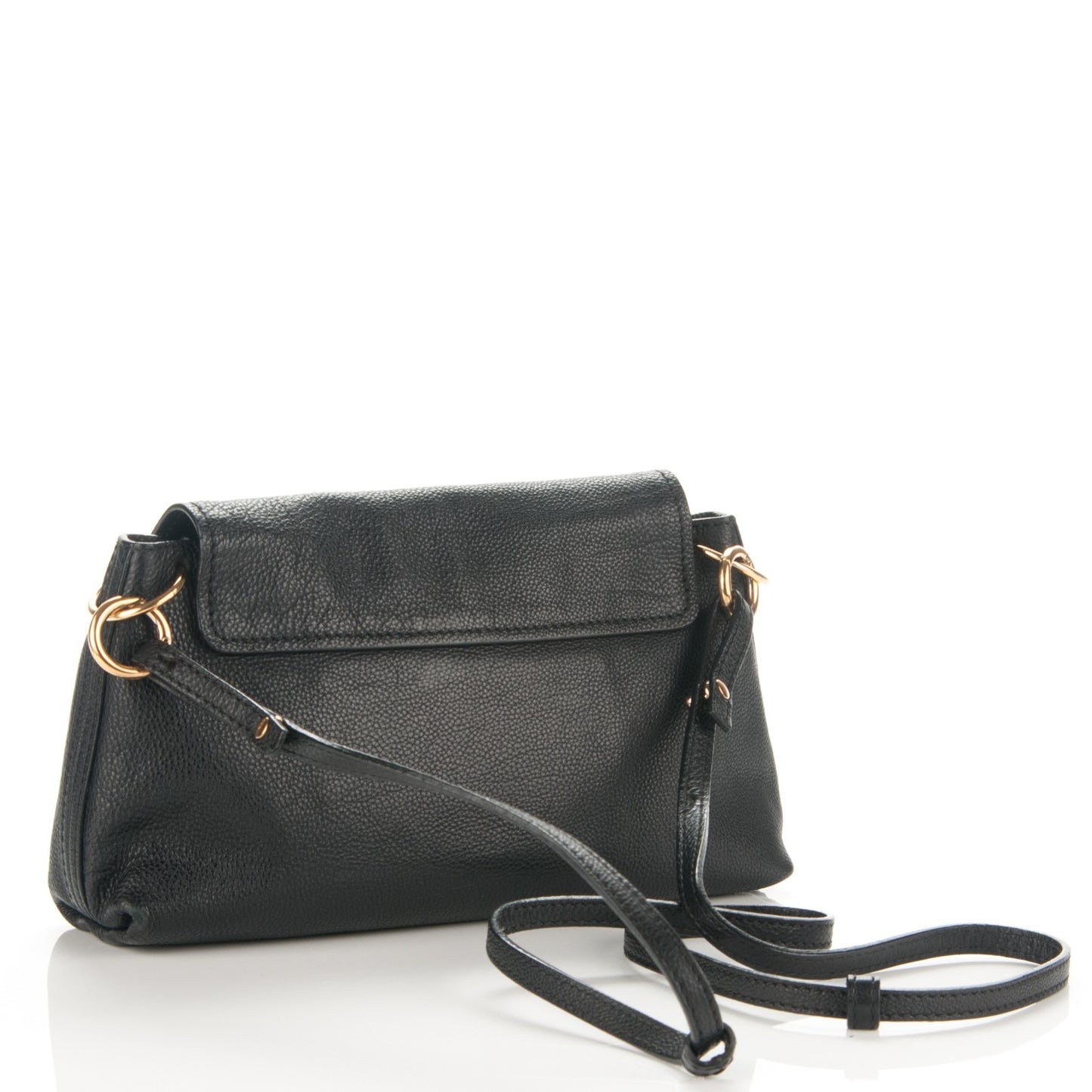 Goatskin Elsie Crossbody Bag Black