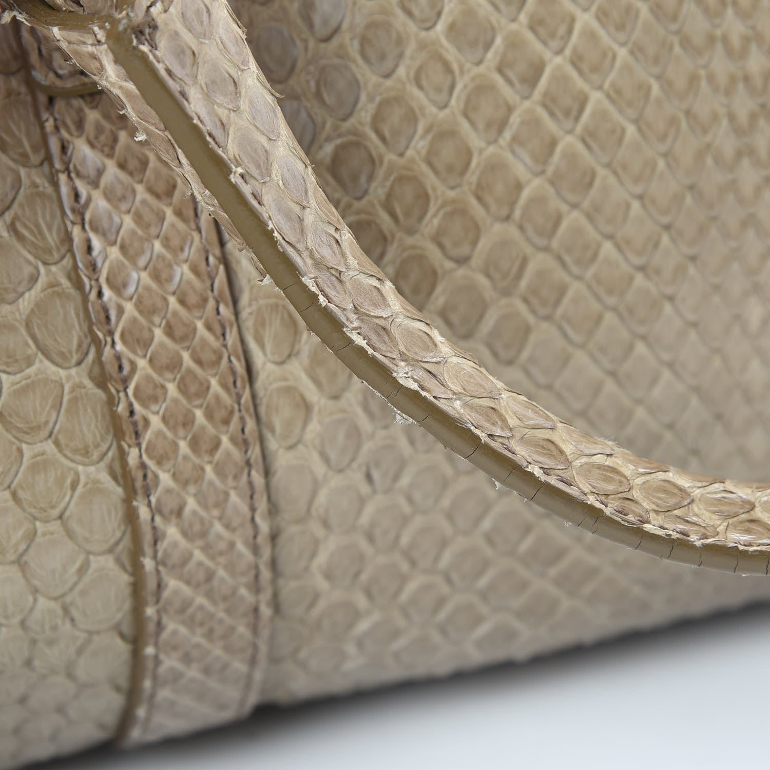 Bottega Veneta Snakeskin Montaigne Satchel Limo 12 of 15
