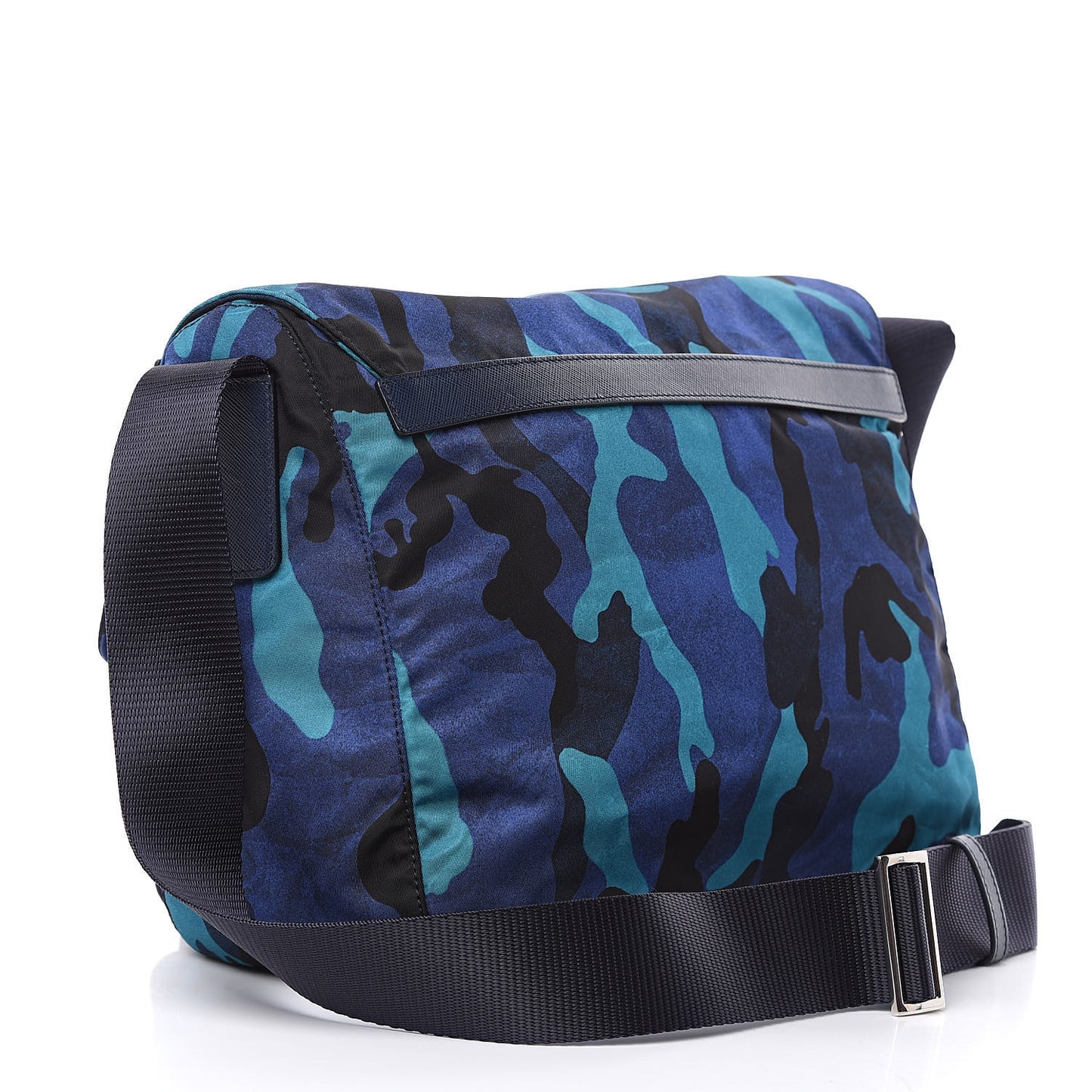 Tessuto Nylon Camouflage Messenger Bag Royal