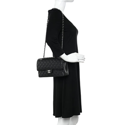 Chanel Caviar Quilted Medium Double Flap Black 2 of 10