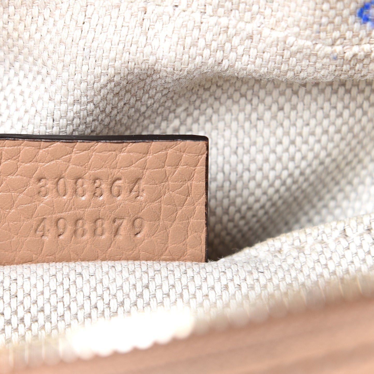 Pebbled Calfskin Small Soho Disco Bag Rose Beige