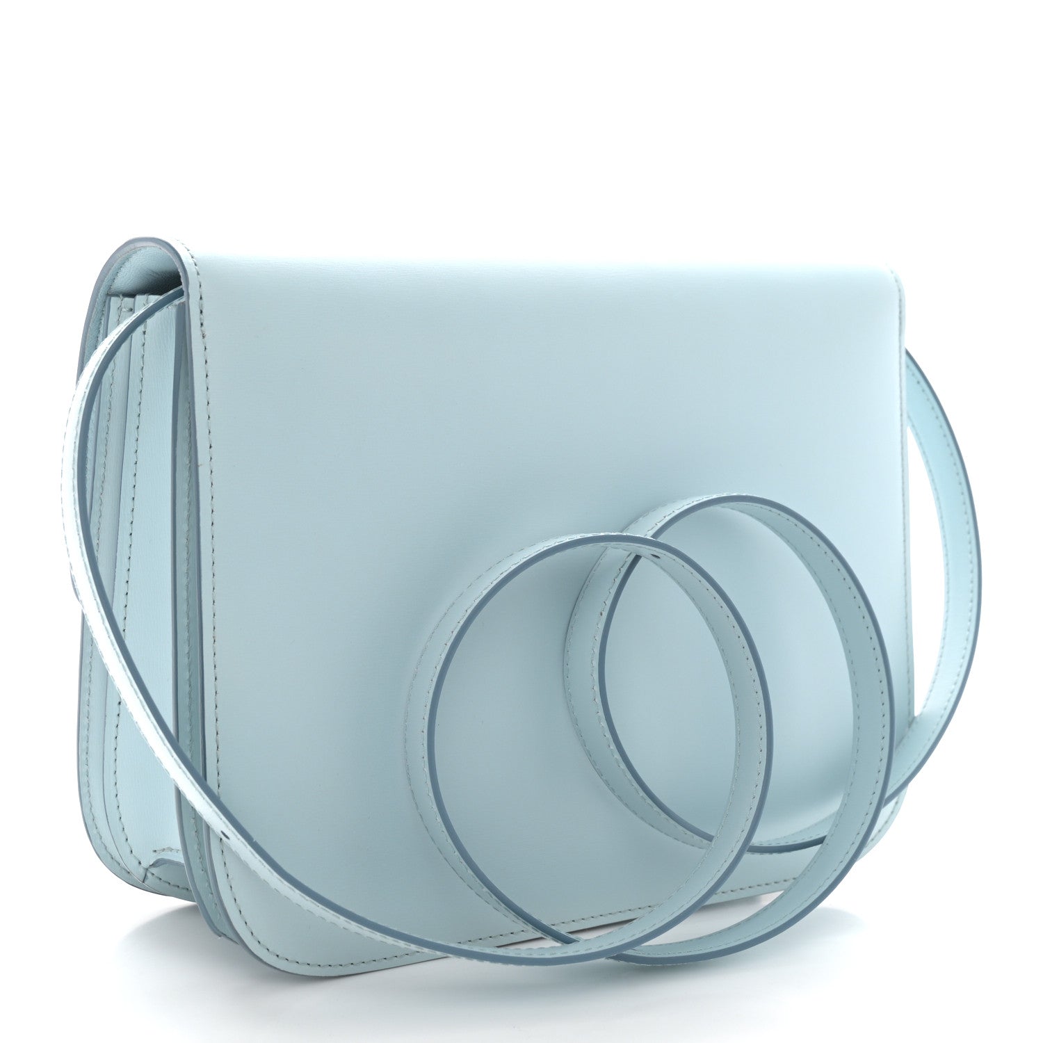 Celine Box Calfskin Medium Classic Box Flap Bag Pale Blue 3 of 11