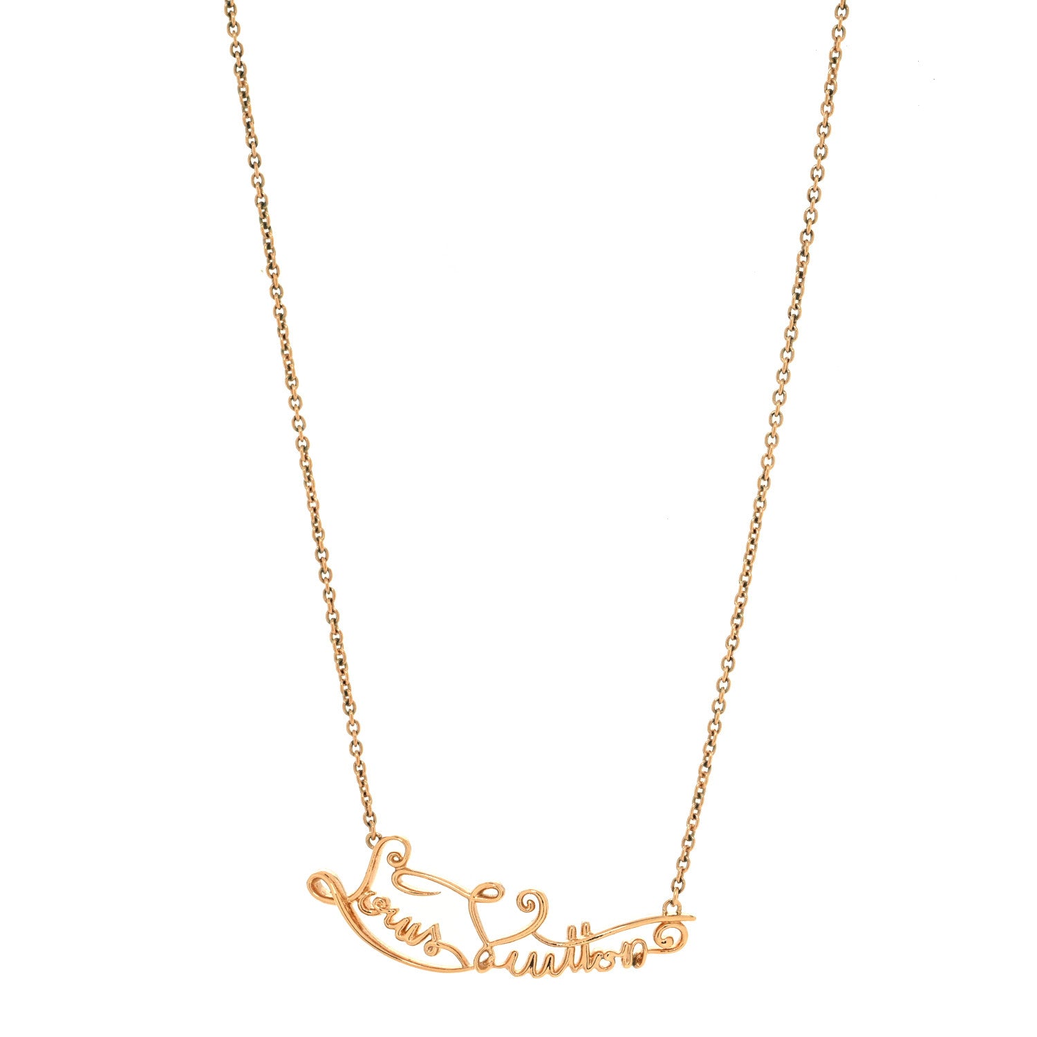 Louis Vuitton My LV Affair Necklace Gold 1 of 6