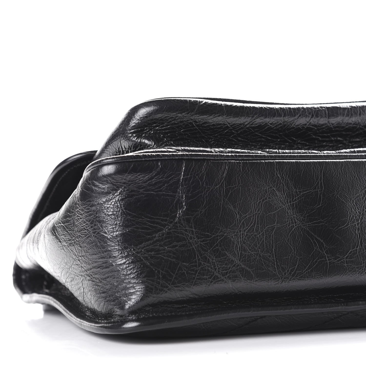 Saint Laurent Crinkled Calfskin Matelasse Monogram Medium Niki Chain Satchel Black 7 of 13