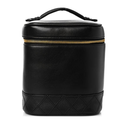 Chanel Lambskin Vanity Cosmetic Case Black 1 of 11