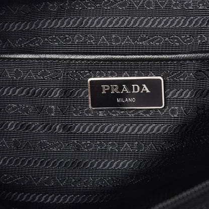 Prada Tessuto Nylon Saffiano Messenger Bag Black 8 of 9