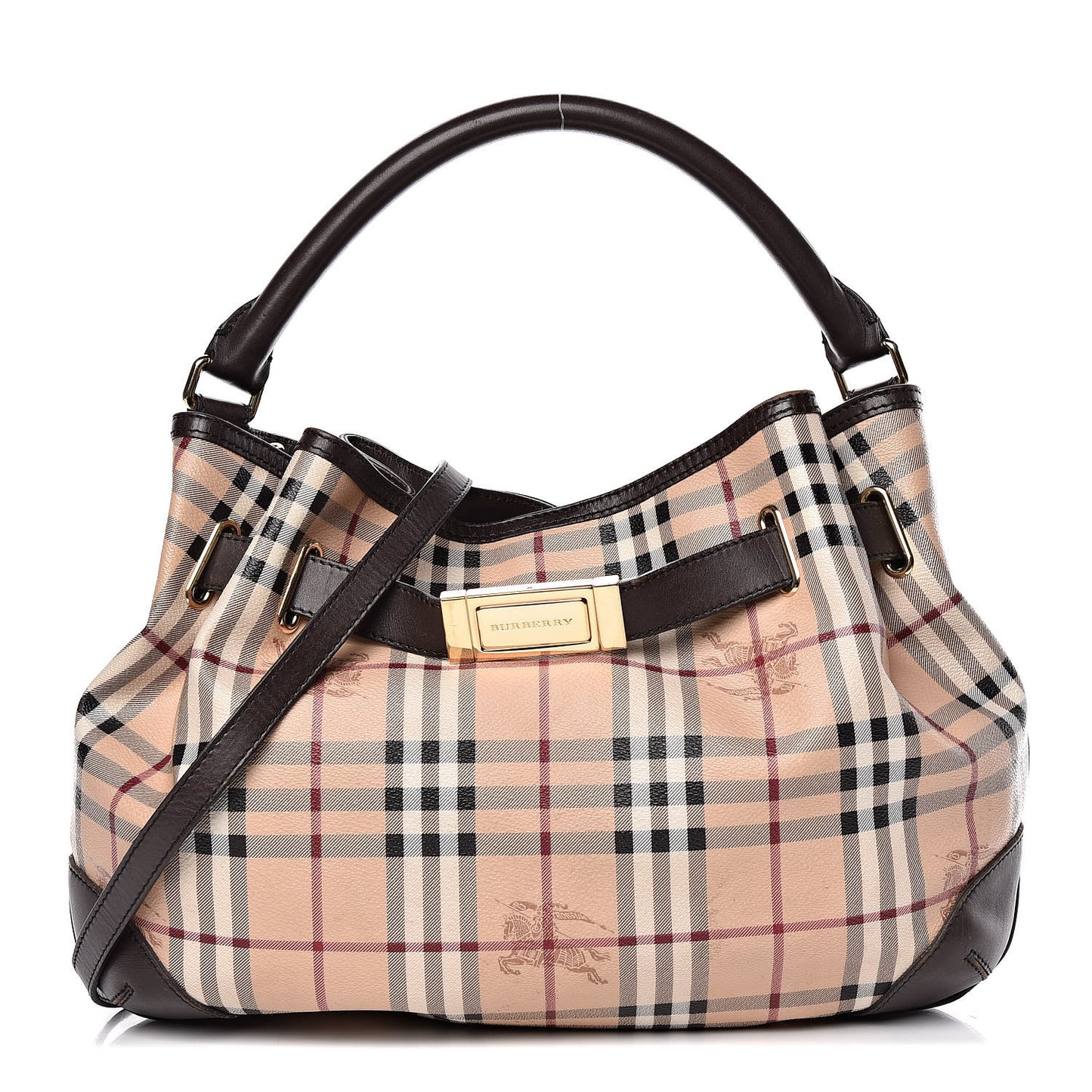 Haymarket Check Medium Willenmore Hobo Chocolate