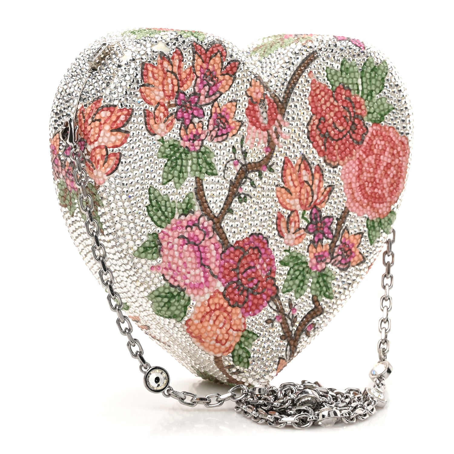 Judith Leiber Crystal Heart Secret Garden Minaudiere Clutch Multicolor 2 of 12