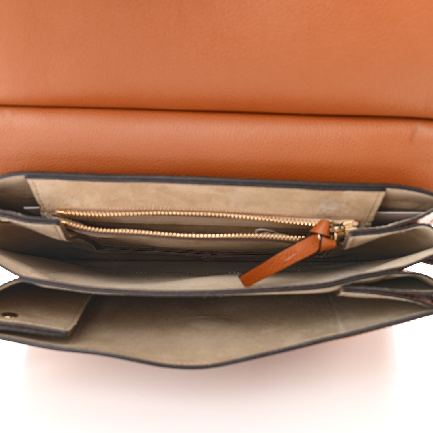 Chloe Calfskin Medium Faye Shoulder Bag Caramel 5 of 9