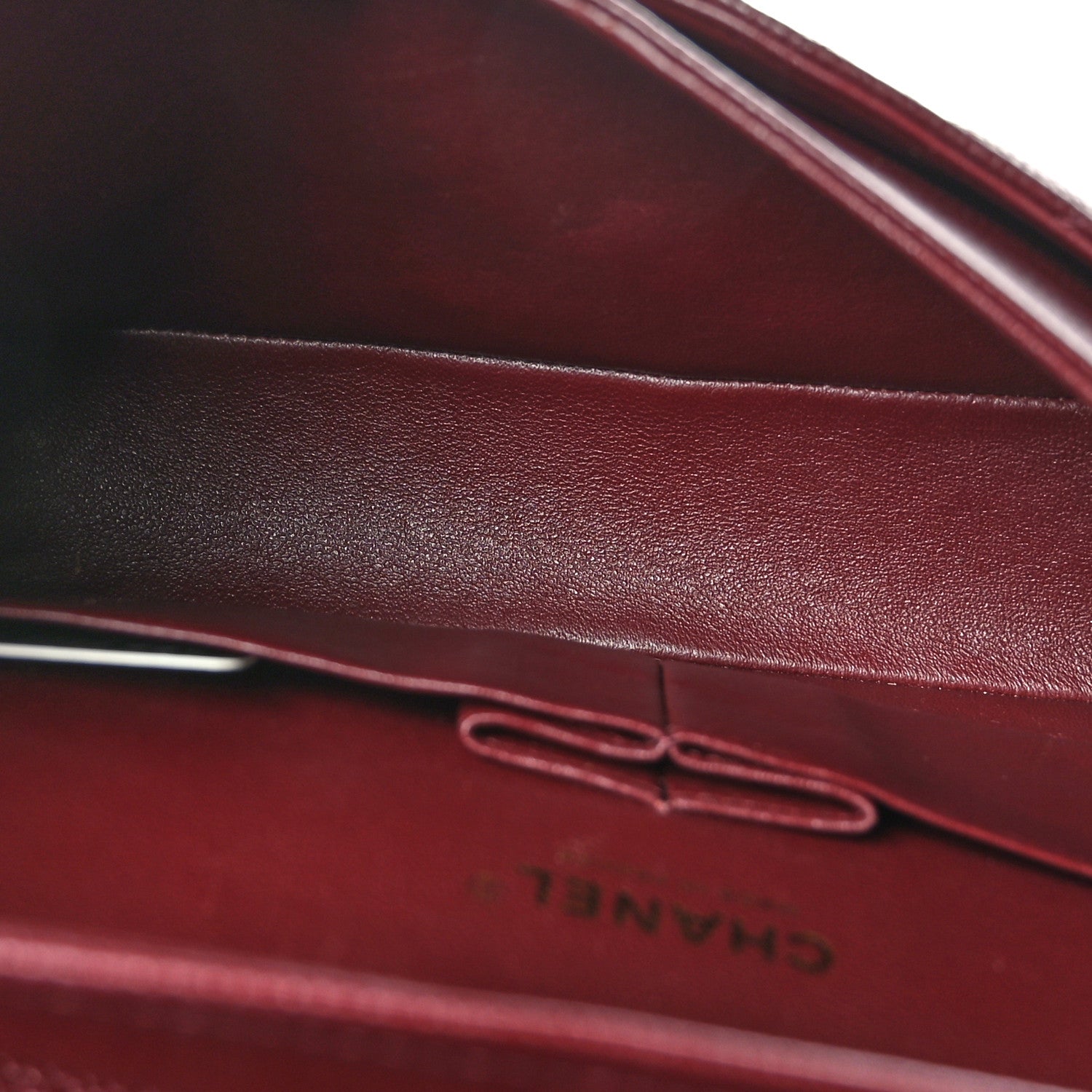Chanel Caviar Quilted Medium Double Flap Dark Red 5 of 9