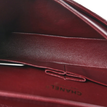 Chanel Caviar Quilted Medium Double Flap Dark Red 5 of 9