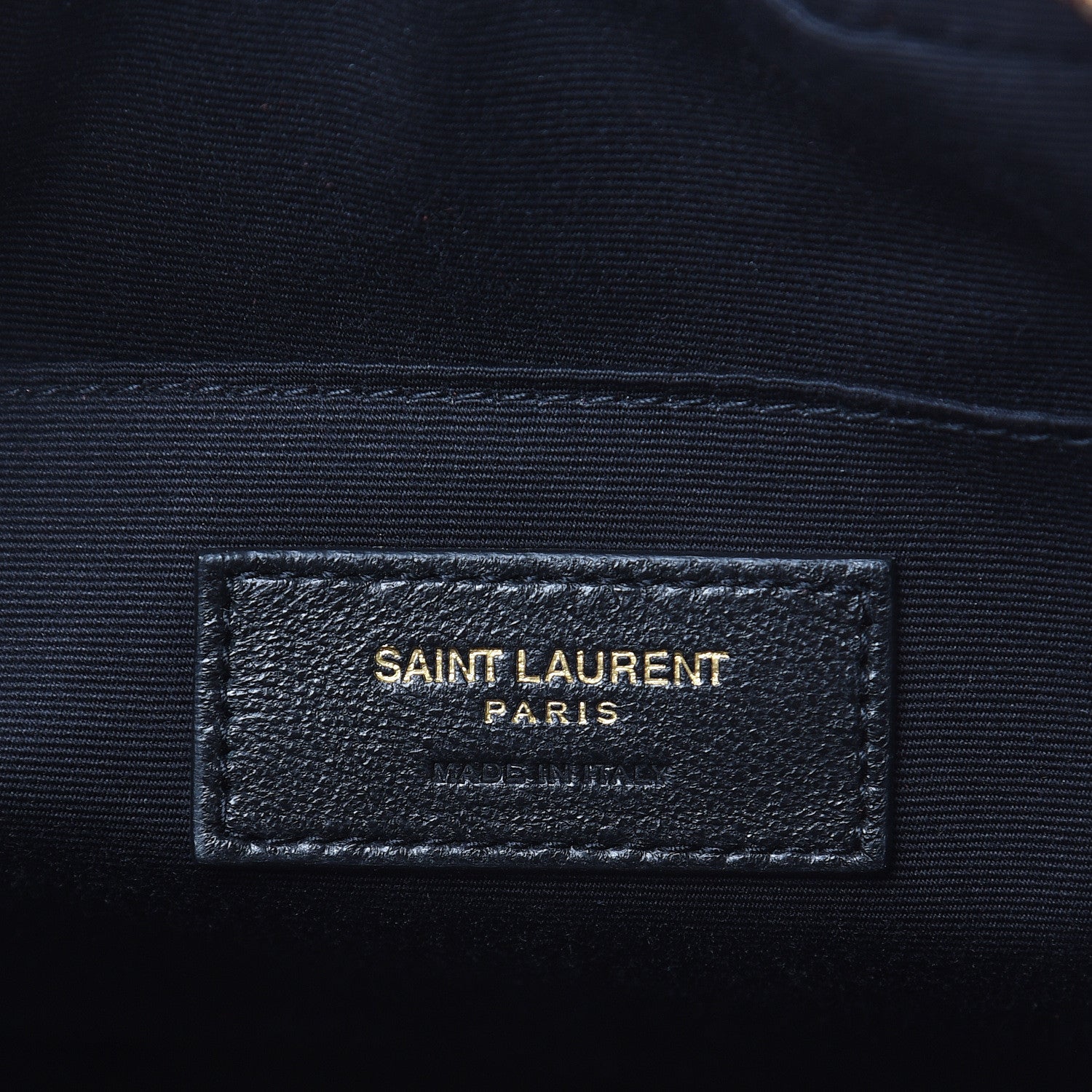 Saint Laurent Calfskin Matelasse Monogram Lou Camera Bag Red 6 of 9