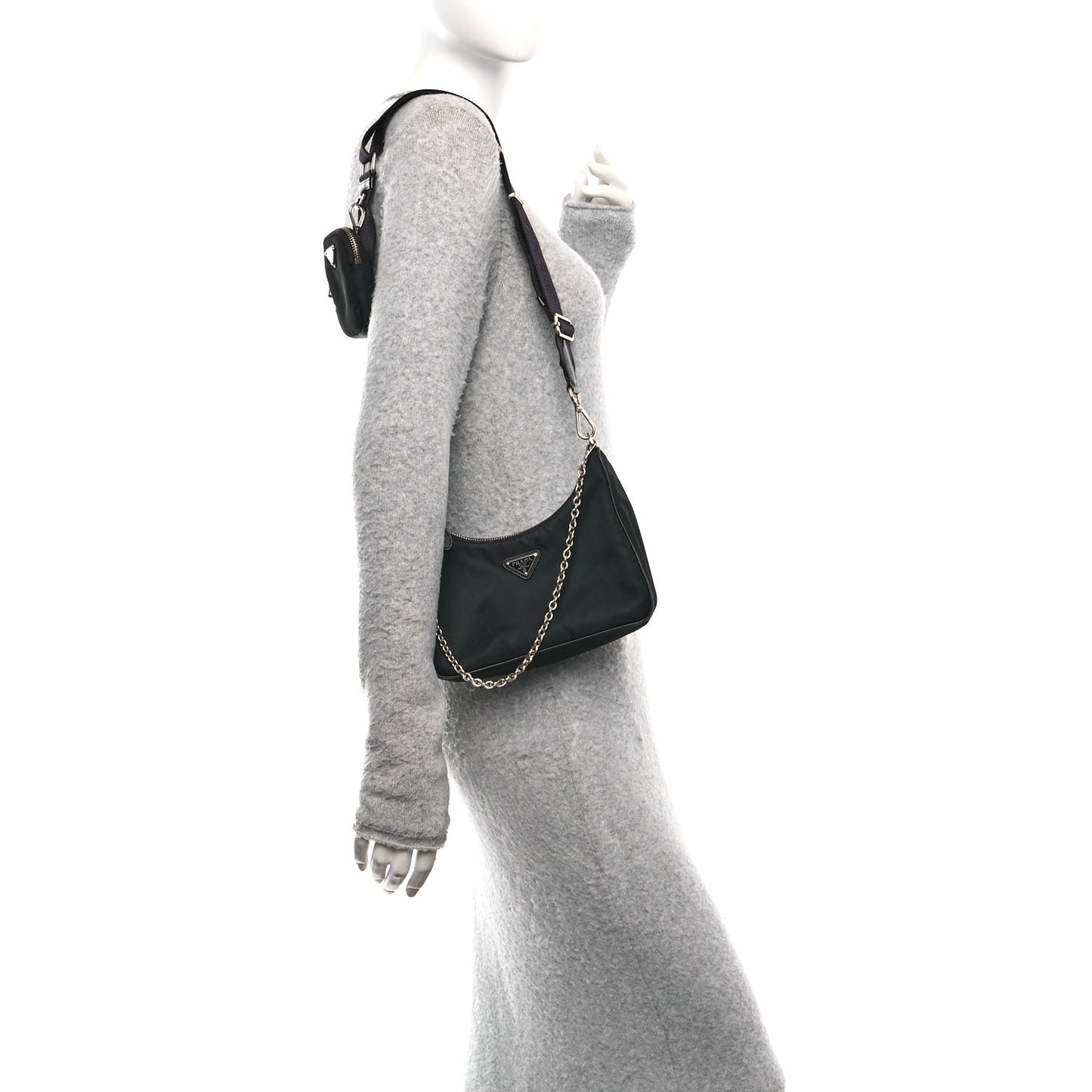 Nylon Re-Edition 2005 Shoulder Bag Black