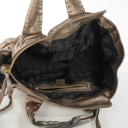 Gucci Metallic Calfskin Medium Hysteria Top Handle Bag Gold 5 of 7