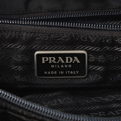 Prada Nylon Flat Messenger Bag Black 5 of 10