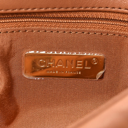 Chanel Lambskin Quilted Medium Chanel 19 Flap Brown 6 of 8