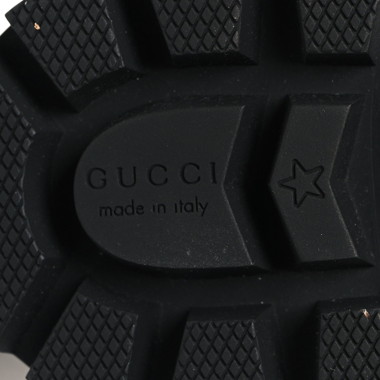 Gucci Calfskin Sylvie Web Lace Up Combat Boots 38 Black 7 of 8