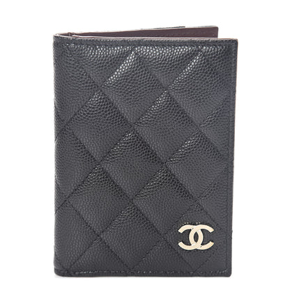 Chanel Caviar Quilted Card Holder Wallet Black 1 of 7