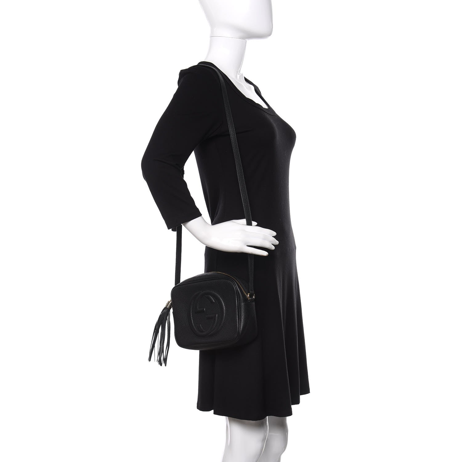 Gucci Pebbled Calfskin Small Soho Disco Bag Black 2 of 13