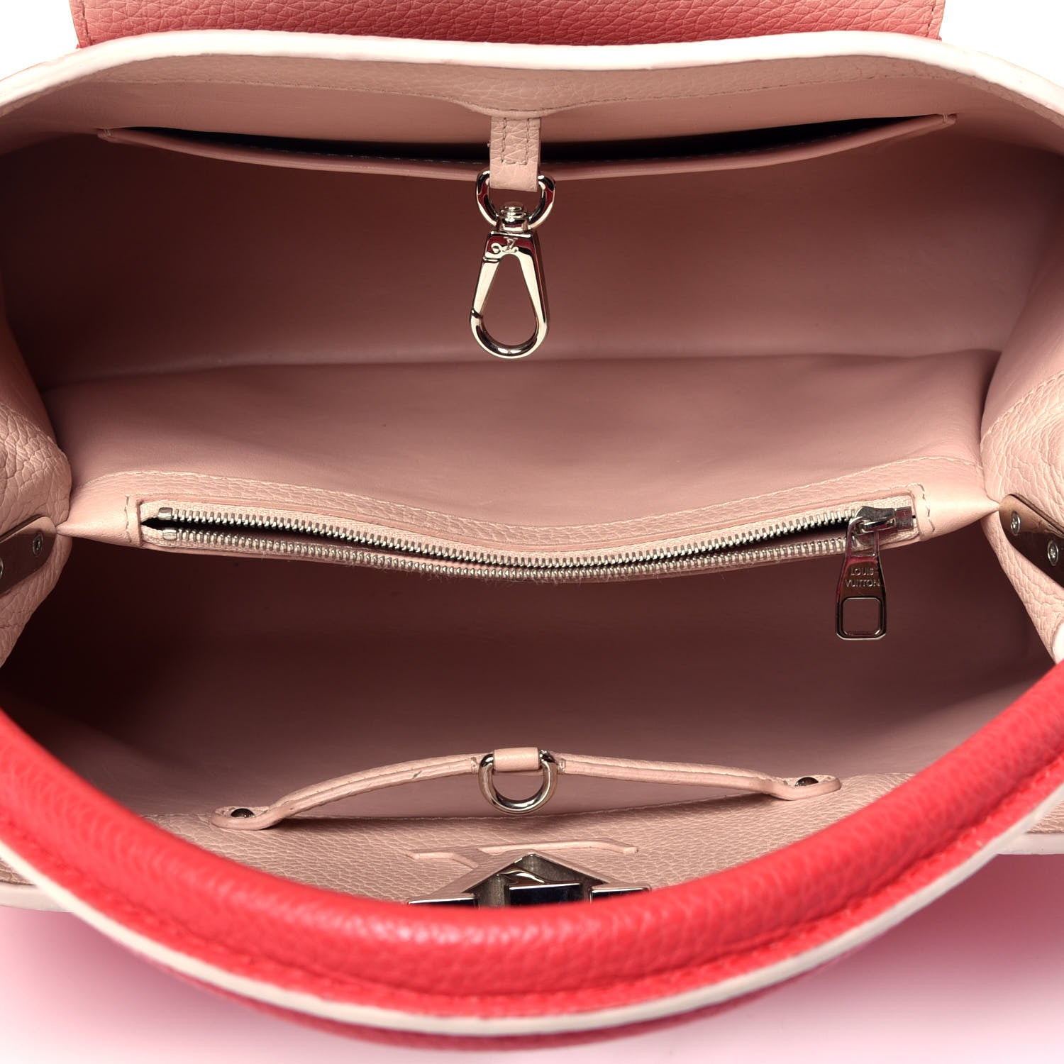 Louis Vuitton Taurillon Capucines MM Rubis 5 of 9