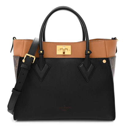 Louis Vuitton Calfskin Monogram On My Side Black 1 of 10