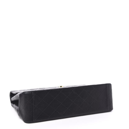 Chanel Lambskin Quilted XL Jumbo Single Flap Black 3 of 11