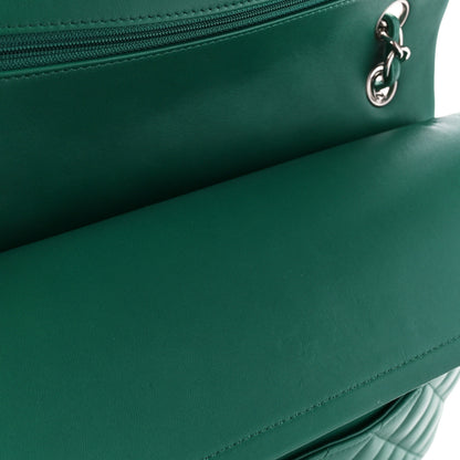 Chanel Lambskin Quilted Jumbo Double Flap Green 13 of 15
