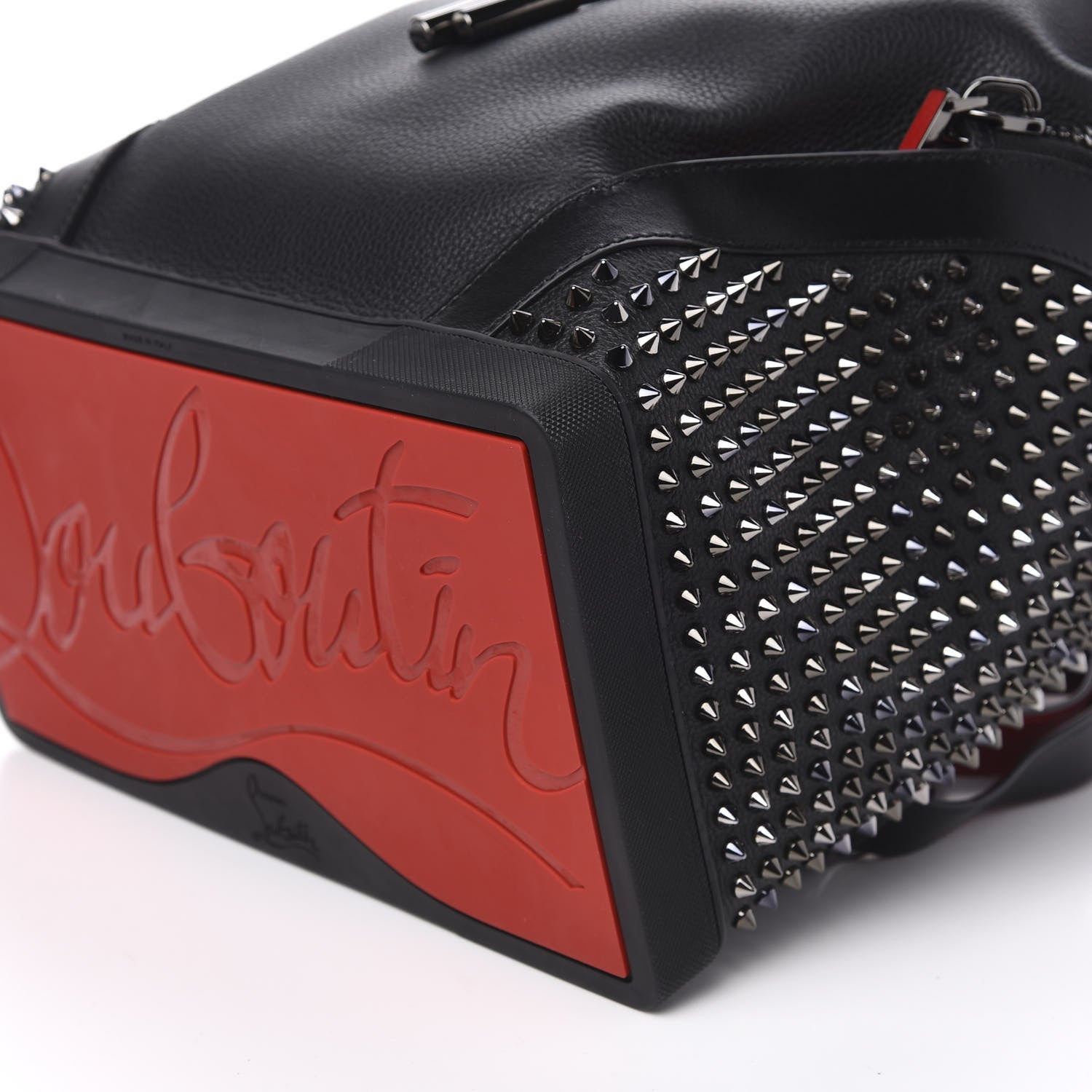 Christian Louboutin Calfskin Spiked Explorafunk Backpack Black 10 of 11