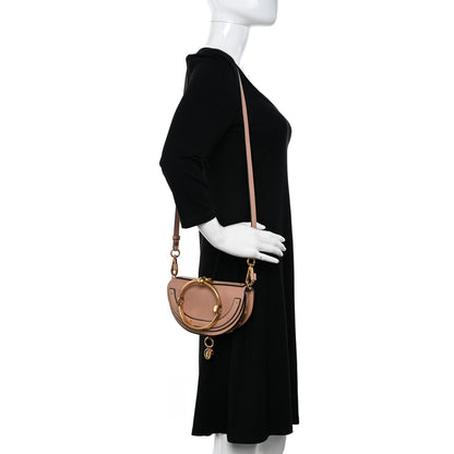 Chloe Calfskin Small Nile Bracelet Minaudiere Bag Biscotti Beige 2 of 11