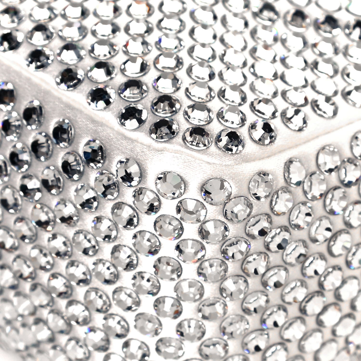 Prada Satin Crystal Mini Re-Edition 2000 Bag White 8 of 12