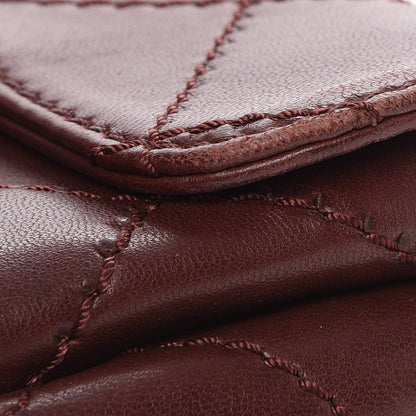 Chanel Lambskin Double Stitch Mini Flap Bordeaux 11 of 12