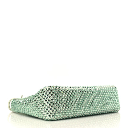 Prada Satin Crystal Mini Re-Edition 2000 Bag Acqua 4 of 8