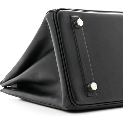 Hermes Swift Birkin Shadow 25 Black 9 of 14