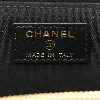 Chanel Caviar Camellia Embossed Key Holder Case Black 6 of 8