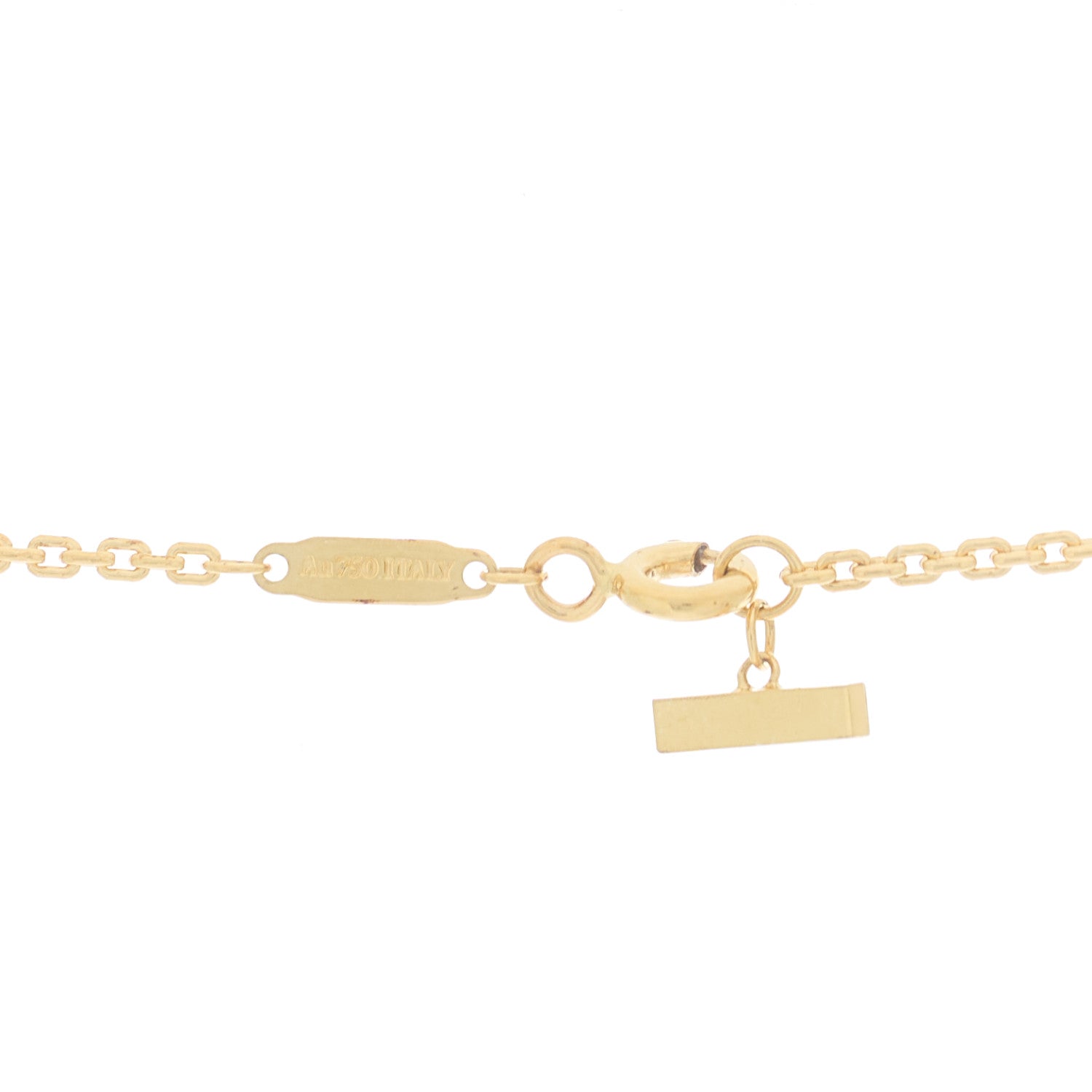 Tiffany 18K Yellow Gold T T1 Circle Pendant Necklace 5 of 8