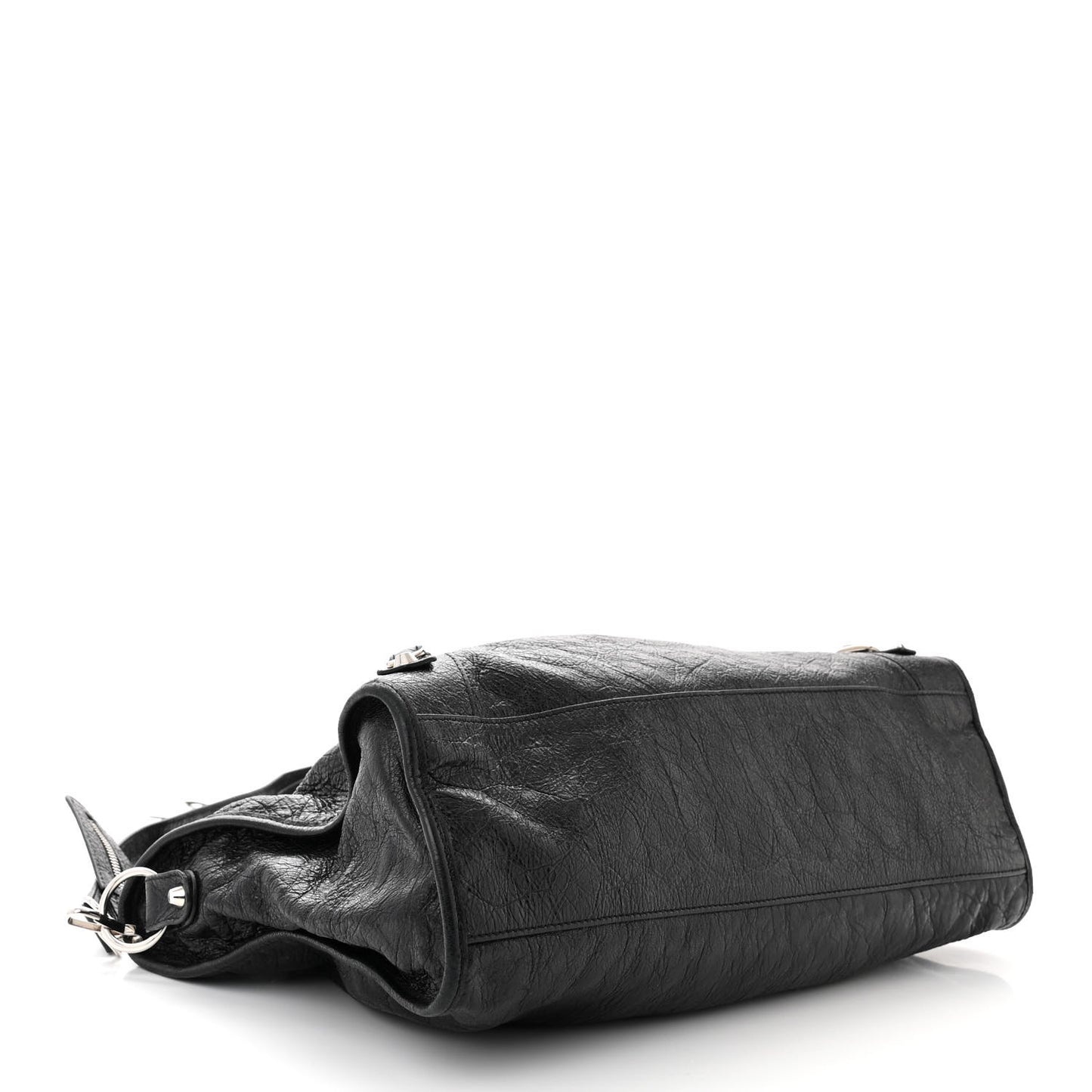 Agneau Classic Silver Hardware City Black