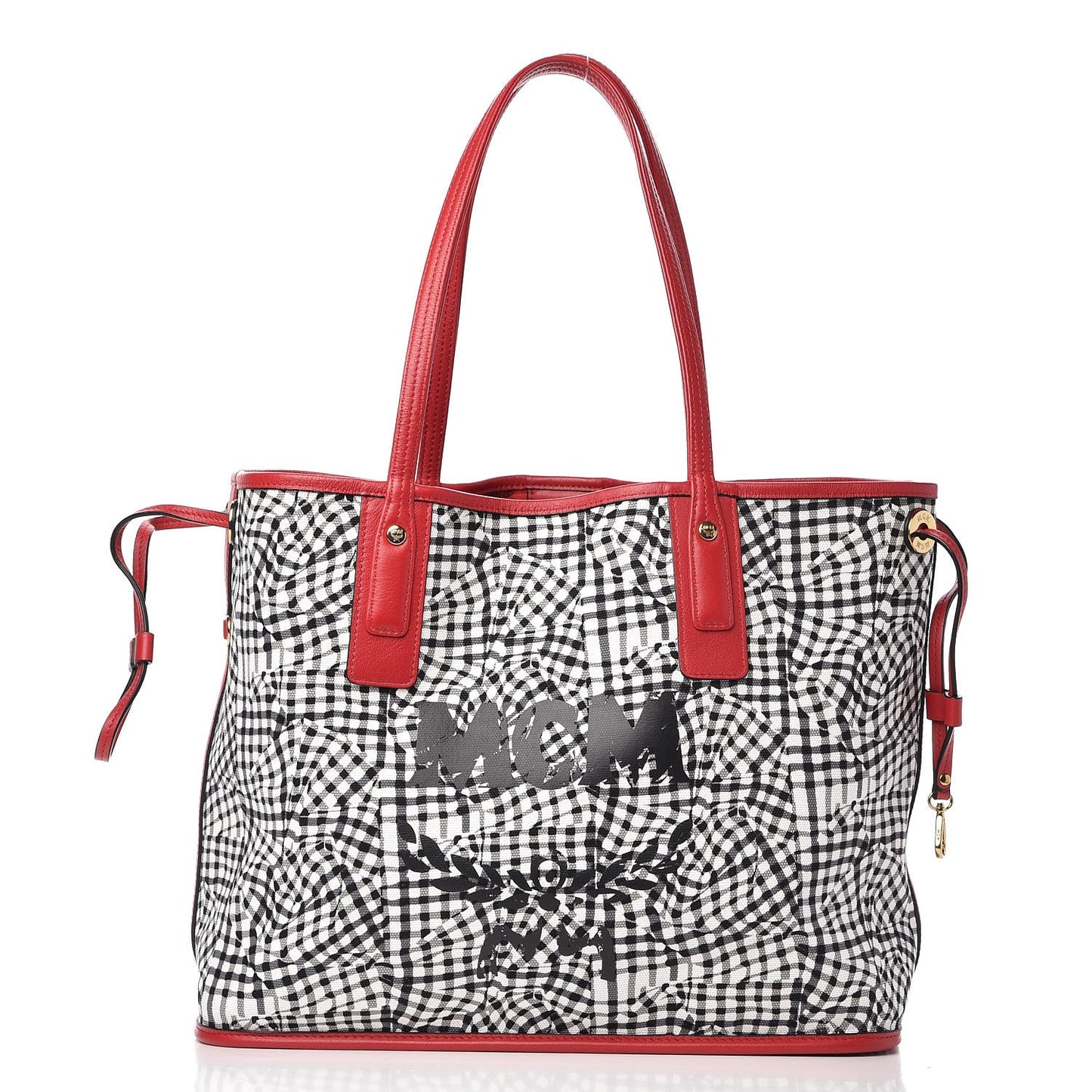 Visetos Medium Liz Reversible Shopper Tote Ruby Red