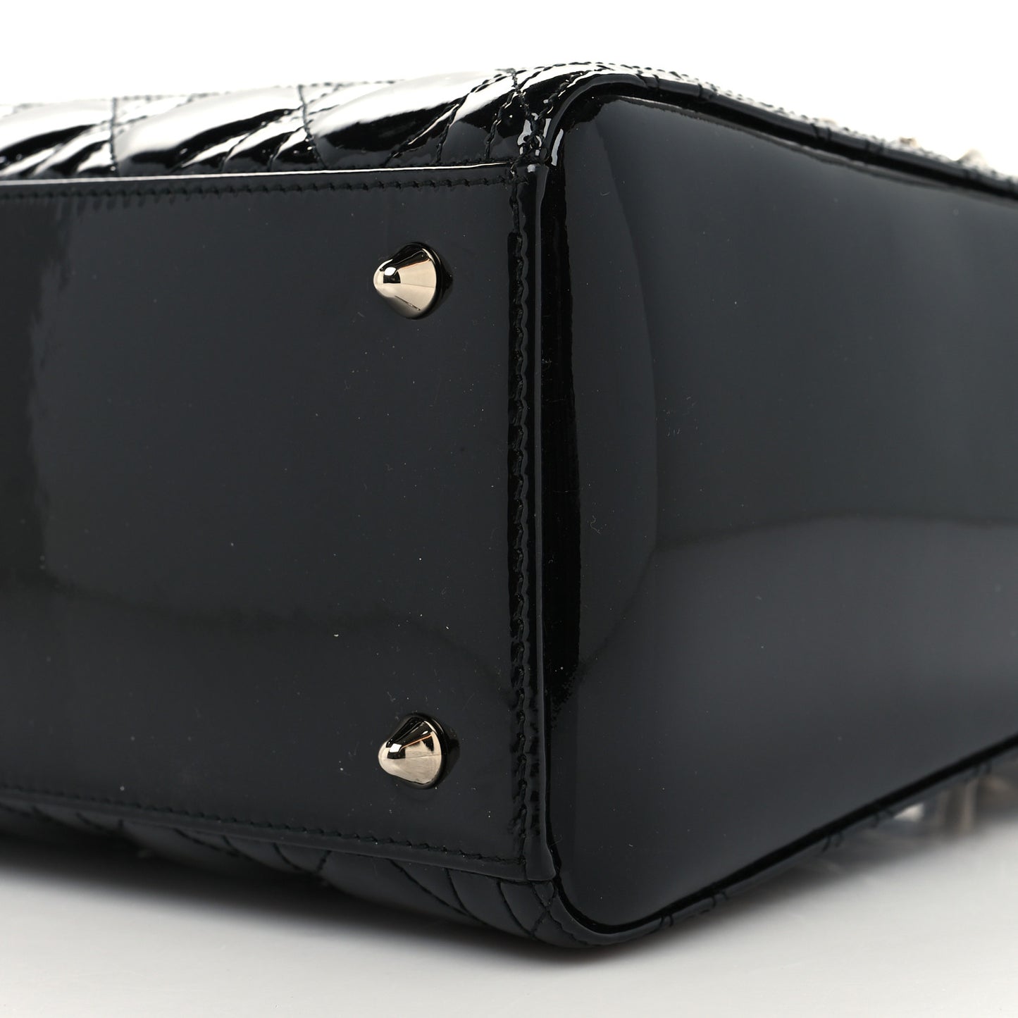 Patent Cannage Medium Lady Dior Black