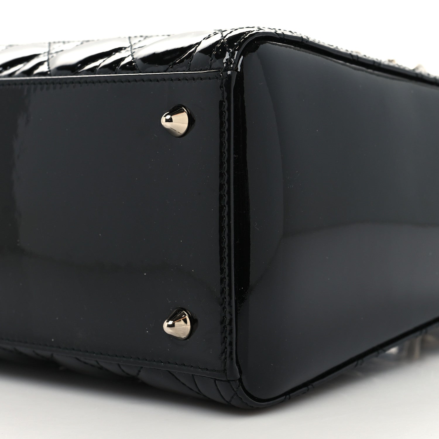 Christian Dior Patent Cannage Medium Lady Dior Black 10 of 11