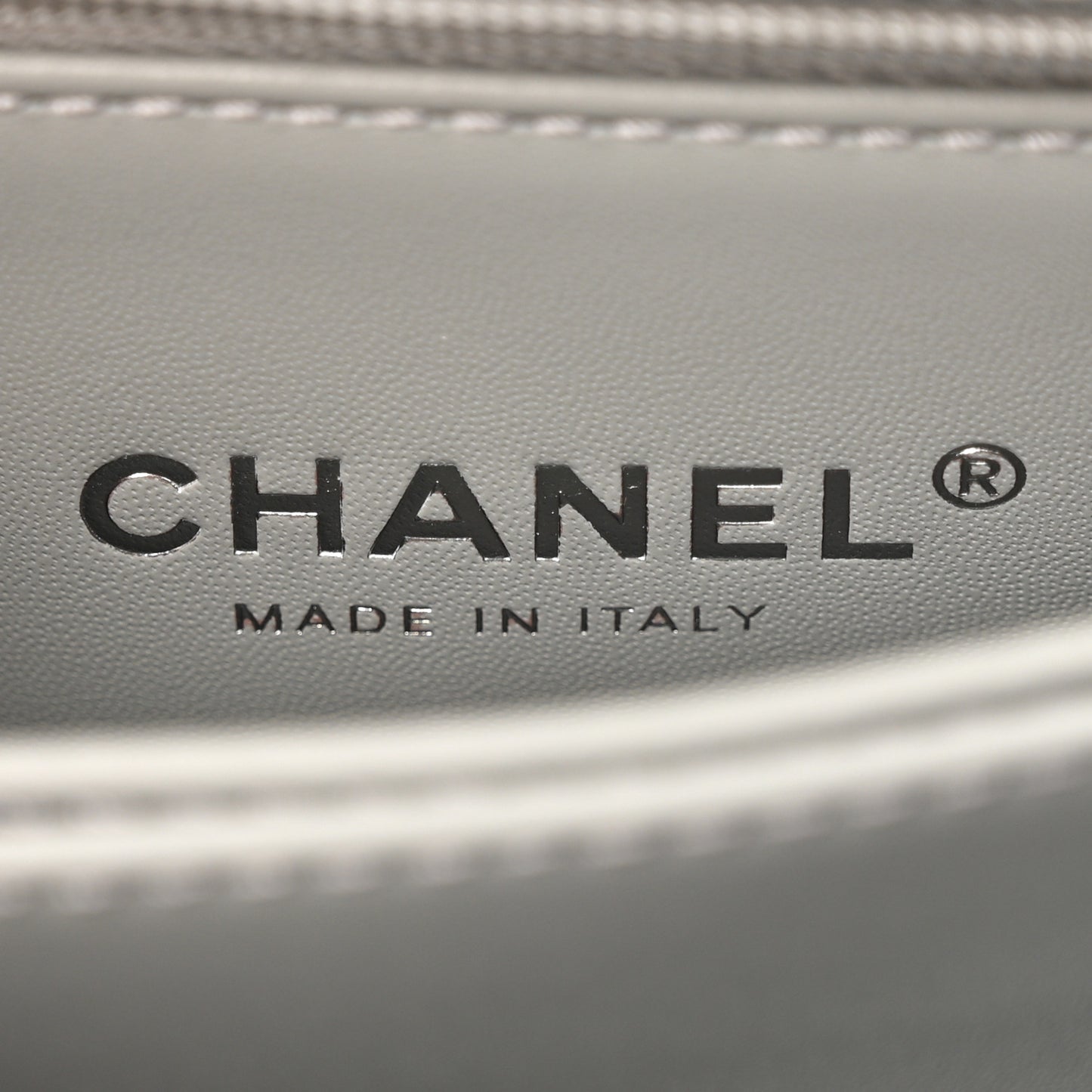 Metallic Caviar Quilted Mini Coco Handle Flap Silvery