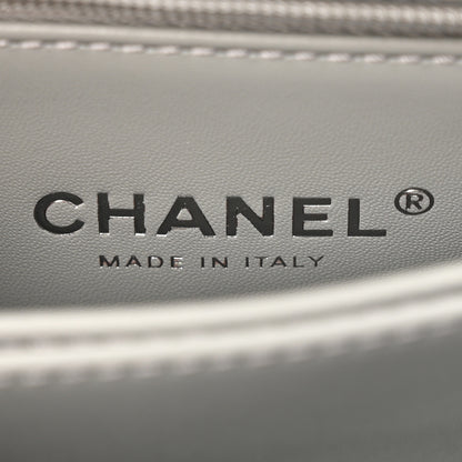 Chanel Metallic Caviar Quilted Mini Coco Handle Flap Silvery 6 of 11