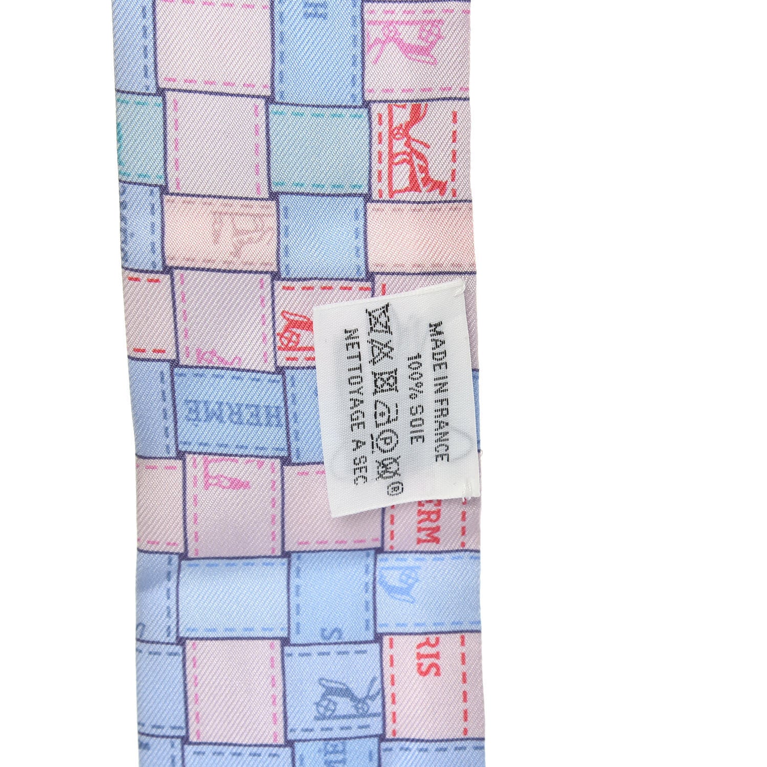 Hermes Silk Bolduc Au Carre Twilly Bleu Pale Rose Pale 2 of 4