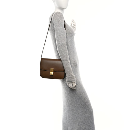 Celine Smooth Calfskin Medium Classic Box Flap Bag Camel 2 of 10